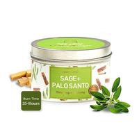 MAGNIFICENT 101 Sage + Bougie d'aromathérapie Palo Santo pour Le Nettoyage énergétique de la Maison et Les Vibrations positives I Chakra Healing |Cire de soja Naturelle pour l'aromathérapie, 6 oz