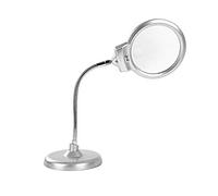 Magnifier Desktop Magnifying Glass 10X Adjustable with LED Lights HD Clear Old Reading Newspaper Literacy Repair Magnifying
