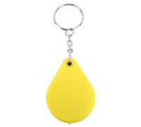 Magnifier Keychain 10X Magnification Portable Mini Magnifying Glass with Key Ring Outdoor Reading (Yellow)