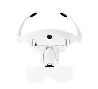 MagnifierEmbroidery 1.0X 1.5X 2.0X 2.5X 3.5X Loupe Réglable 5 Lentille LED Bandeau Loupe Bandeau Loupe avec Lampe