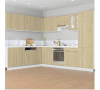 Magnifique Armoire réfrigérée 1 PCS - Caisson/Meuble bas de cuisine -""Lyon"" Chêne Sonoma 60x57x207cm Bois d'ingénierie 555241