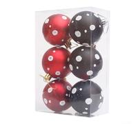 Magnifique artisanat dans ces boules de Noël de 6 cm pour créer des moments mémorables