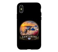 Magnifique Aventure de croisière au Coucher du Soleil de Santorin Grèce Coque pour iPhone X/XS