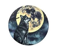 Magnifique badge rond imprimé aurore pour décoration de coupe du monde, cadeaux de fête et accessoires de mode, One Size, Fer