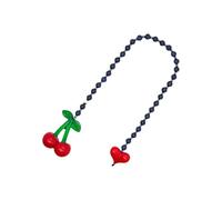 Magnifique bague en forme de cœur avec cerise décoration de sac polyvalente avec finition métallique robuste pendentif de sac avec cœur élégant et porte-clés