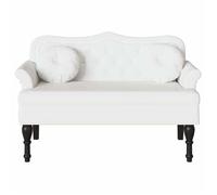 Magnifique Banc Chesterfield Blanc 120 5x65x75 cm Simili cuir - design polyvalent - pour maison - Blanc 18.7 kg 2026_572868