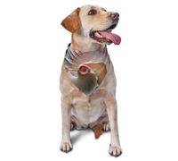 Magnifique bandana en coquillage pour chien - Écharpe triangulaire pour animaux de compagnie, convient pour les chiens et chats de petite à moyenne taille