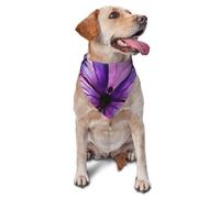 Magnifique bandana papillon violet pour chien et chat de petite et moyenne taille, accessoire photo, bandanas triangulaires réglables et lavables