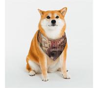 Magnifique bandana pour chien avec vue sur le canal de Venise - Petit foulard triangulaire réglable - Double écharpe réversible lavable - Mouchoir quotidien pour chien de taille moyenne et grande -