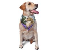 Magnifique Bandana pour Chien, Chat, Chiot, Motif Cheval Palomino, Lavande, Mouchoir Lavable pour Animaux de Compagnie