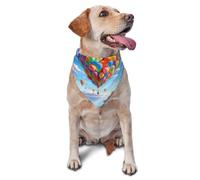 Magnifique bandana pour chien en forme de ballon - Écharpe triangulaire pour animaux de compagnie, convient pour les chiens et chats de petite et moyenne taille