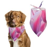 Magnifique bandana triangulaire en polyester lavable pour chien et chat de taille moyenne et grande