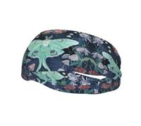 Magnifique bandeau de sport avec imprimé papillon de nuit pour homme et femme, pour la course, le fitness, le yoga, le cyclisme, évacuation de la transpiration, antidérapant