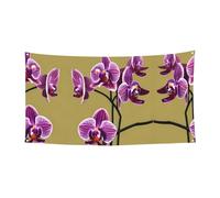 Magnifique bannière d'orchidées à suspendre pour les fêtes en bord de mer ou les festivals, etc