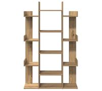 Magnifique Bibliothèque chêne artisanal 86x25,5x140 cm bois d'ingénierie - design polyvalent - pour maison - Marron 22 kg 2026_22605
