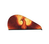 Magnifique bonnet de cheveux Phoenix à séchage rapide - Bonnet de douche tendance et coloré pour femme - Bonnet de douche confortable et élégant