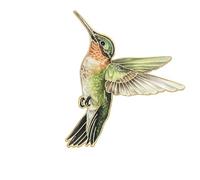 Magnifique broche en forme de colibri pour décoration de vêtements, sacs, chapeaux, accessoires en métal émaillé, décoration de chapeau, One Size, Comme décrit