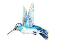 Magnifique broche en forme de colibri pour décoration de vêtements, sacs, chapeaux, accessoires en métal émaillé, décoration de chapeau, One Size, Comme décrit