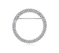 Magnifique broche ronde en cristal pour lunettes, vêtements, sacs, jeans, broches tendance pour femmes, Small, Cuivre et cristaux
