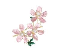 Magnifique broche tendance en forme de fleur de pêcher en alliage pour offrir ou pour votre propre collection, TAILLE UNIQUE, Comme décrit