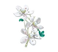 Magnifique broche tendance en forme de fleur de pêcher en alliage pour offrir ou pour votre propre collection, taille unique, Comme décrit
