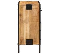 Magnifique Buffet 80x31x66 cm bois de manguier brut massif et métal - design polyvalent - pour maison - Brun 21.55 kg 2026_339172