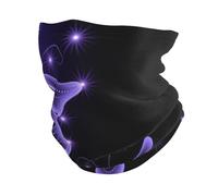 Magnifique cache-cou papillon violet en microfibre, cadeau d'équitation en plein air, écharpe chaude pour l'alpinisme, le ski, le cou, chapeau de pirate, Noir , Taille unique