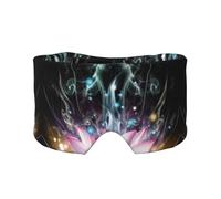 Magnifique cache-oreilles et yeux doux imprimé fleur de lotus magique pour adultes couverture de sommeil pour soulager la sieste de voyage