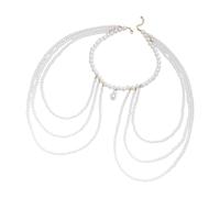 Magnifique chaîne de corps à franges géométriques fabriquée à la main en alliage pour femme à porter au quotidien et lors de fêtes