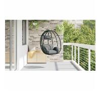 Magnifique Chaise suspendue Anthracite 91 5x54 5x107 cm polyrotin - design polyvalent - pour maison - Anthracite 11.4 kg 2026_603144