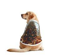 Magnifique chemise pour chien motif sapin de Noël pour chiens de grande et moyenne taille - T-shirt en maille respirante, parfait pour un usage quotidien et des occasions spéciales