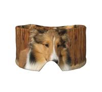 Magnifique chien de race Sheltie,Masque pour les yeux bloquant la lumière Cache-yeux et cache-oreilles pour le sommeil