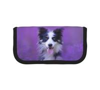 Magnifique Chiot Border Collie, Trousse à Crayons Grande capacité, Trousse à Crayons en Toile pour Filles