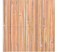 Magnifique Clôture en bambou 100x400 cm - design polyvalent - pour maison - Brun 7.85 kg 2026_931931