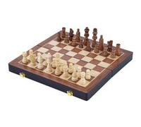 Engelhart – Coffret d'échecs de luxe 150204 – Bois massif pliant, pièces sculptées en frêne 38,5 cm