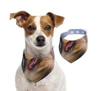 Magnifique Colley à Poil Long,Bandanas pour Chien, écharpe en Coton, Bavoirs réglables pour Animaux de Compagnie,M