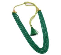 Magnifique collier de perles 5 couches de jade émeraude de 4 mm de long fait à la main, perles rondes à facettes pour demoiselle d'honneur, bijoux de mariage pour femme