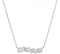Magnifique collier en argent avec zircon clair AJNA0012