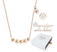 Magnifique Collier femme Marguerite Baigné dans l'Or. Boîte offerte. Cadeau femme original anniversaire, Noël, mères. 2SPLENDID®