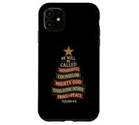 Magnifique conseiller chrétien avec Verset de la Bible de Noël Coque pour iPhone 11