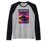 Magnifique Coucher de Soleil Bora Bora Polynésie française Manche Raglan