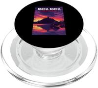 Magnifique Coucher de Soleil Bora Bora Polynésie française PopSockets PopGrip pour MagSafe
