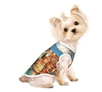 Magnifique débardeur sans manches imprimé Italie pour chiens et chats Vêtements extensible doux Fashion Vest Gear Wear