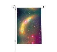 Magnifique drapeau de cour décoratif double face 71 x 102 cm, bannière d'extérieur toutes saisons pour porche, terrasse, jardin