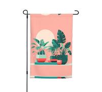 Magnifique drapeau de décoration de jardin en pot de 30,5 x 45,7 cm, 100 % fibre de polyester, tissu épais, universel pour toutes les saisons