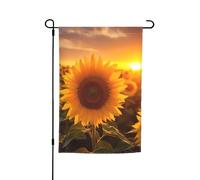 Magnifique drapeau de jardin amusant imprimé tournesol pour maison, terrasse, pelouse, cour, décoration de vacances, 30,5 x 45,7 cm