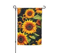 Magnifique drapeau de jardin amusant imprimé tournesol pour maison, terrasse, pelouse, cour, décoration de vacances, 30,5 x 45,7 cm