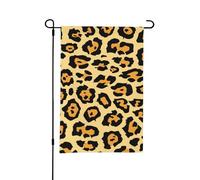 Magnifique drapeau de jardin d'été double face imprimé léopard, 12 x 18 pouces, pour l'extérieur