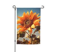 Magnifique drapeau de jardin imprimé tournesol double face pour extérieur, décoration intérieure ou extérieure, 30,5 x 45,7 cm