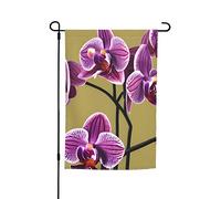 Magnifique drapeau de jardin orchidées 30,5 x 45,7 cm. Décoration extérieure lumineuse double face apporte un peu de plaisir à votre jardin.